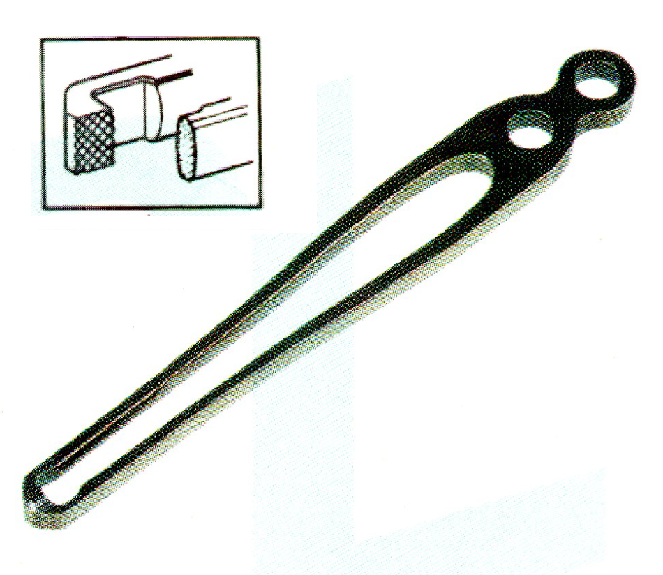 PROJ GRIPPER 2.2X4 L/R KNURLED 2500G